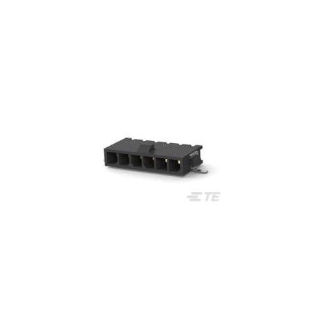 Te Connectivity Header, Black, High Temperature Nylon Insulation, 250 V AC/DC, 5 A 2-1445091-6